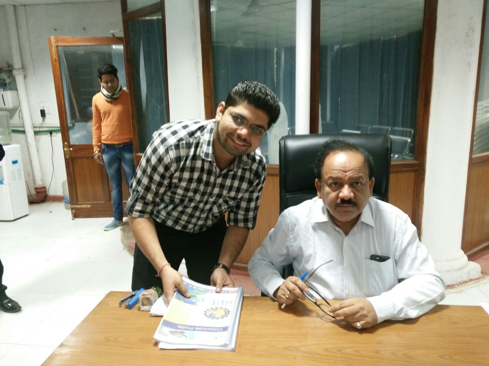Meeting with Dr. Harsh Vardhan, then Union Minister of Science & Technology
